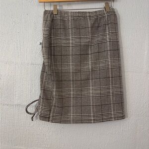 Plaid Women's Skirt Project 28 NYC Mini  Med, Stretchy Waistband Waist 26/29.5